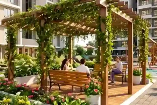 Pergola Seating Area at Moraj Silent Valley