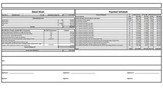 Moraj Silent Valley cost sheet preview